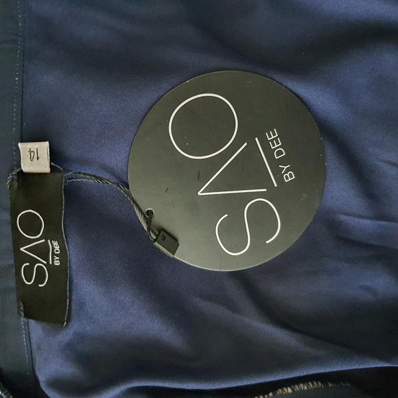 NWT Blue Floral Two Piece Set, Maxi Skirt and Cropped Top Size 12 - Picture 2 of 8